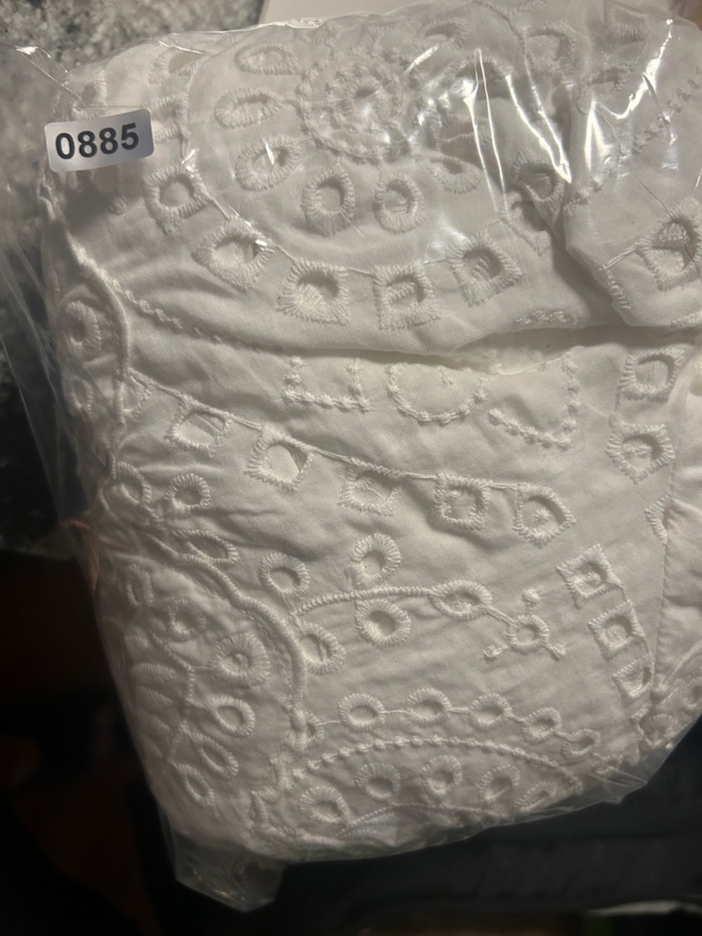 BCBGMAXAZRIA White Eyelet Lace Mini Dress Size 12 Boho Cottagecore Romantic - Picture 14 of 14